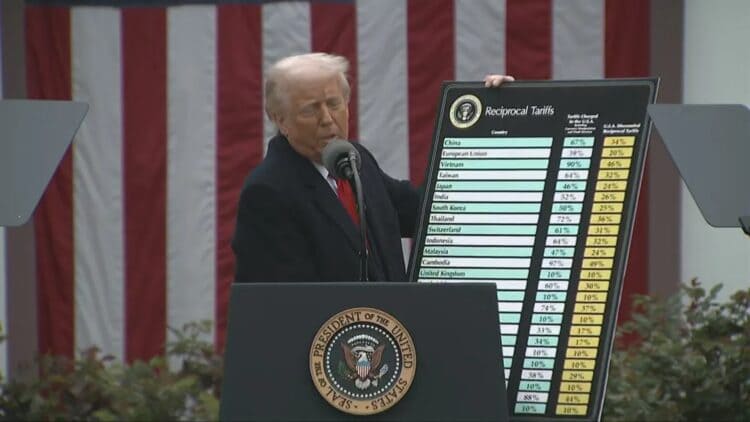Donald Trump at White House Press Conference 